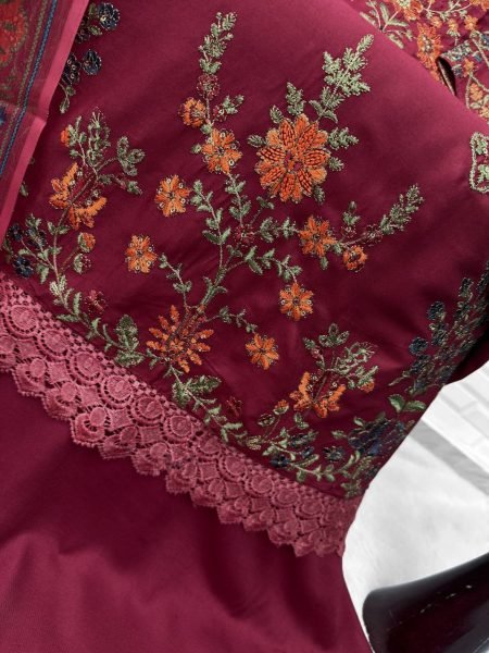 Latest Pakistani 3 Piece Suit Soft Reyon Self Embroidery Silver Chiffon Digital DupattaTrending Now  Pakistani Suits Wholesale