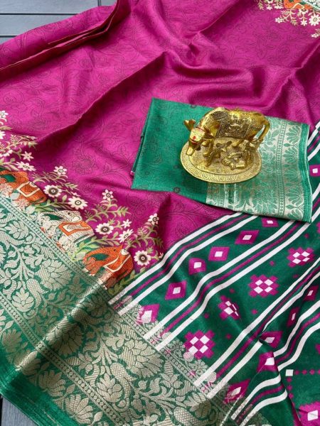 Latest Silk Saree With Elephant Design At Wholesale Rate  Silk Sarees Wholesale