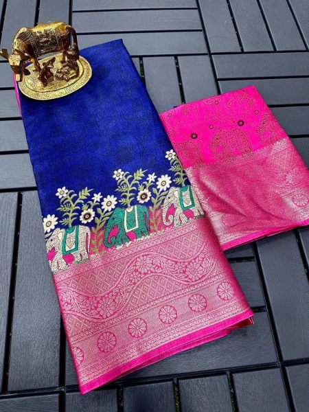 Latest Silk Saree With Elephant Design At Wholesale Rate  Silk Sarees Wholesale