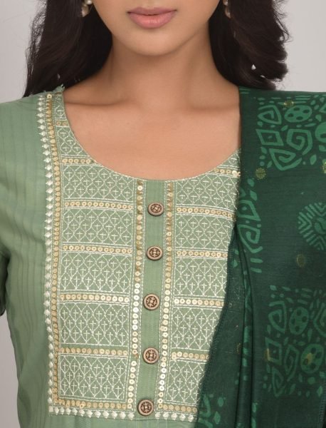 Launched  Women Sequence Embroidery Viscose Rayon Kurti Set Ready To Wear Collection