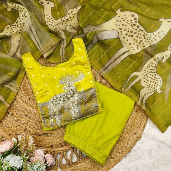 launching fastival Collection premium roman silk kurti set  3 Piece Kurti Set