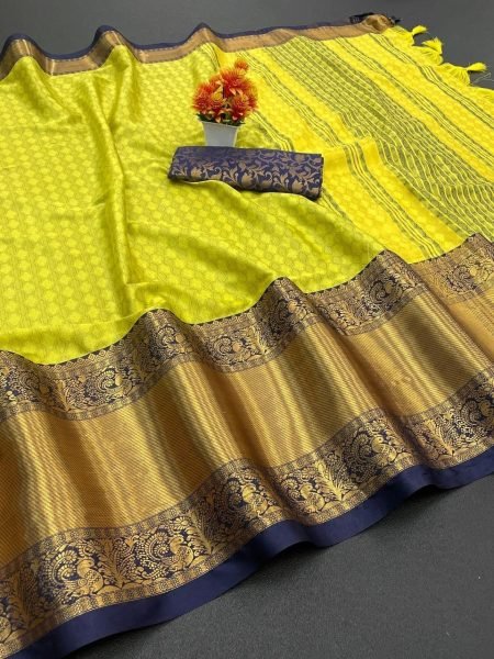  Launching mercerised cotton Aura  silk Saree Cotton Sarees Wholesale