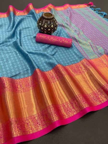  Launching mercerised cotton Aura  silk Saree Cotton Sarees Wholesale