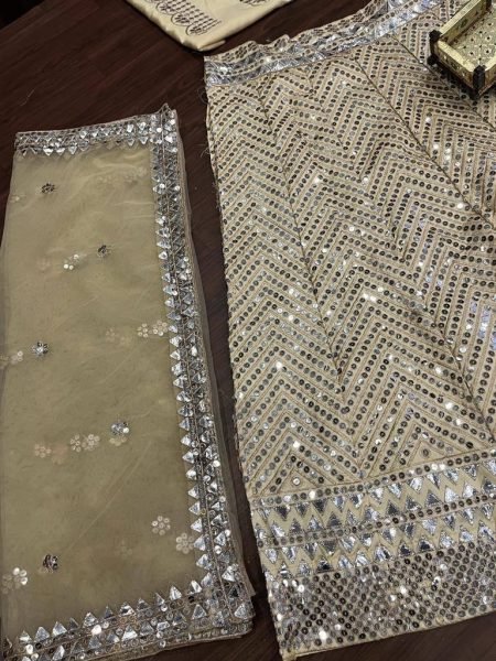 Launching Mono Satin Silk Sequins work Lehenga with Cancan   Canvas Patta Lehenga Choli Designer Lehenga Choli