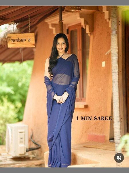 Launching Most Beautiful Georgette Ready To Wear Saree Collection  Ready To Wear Saree 