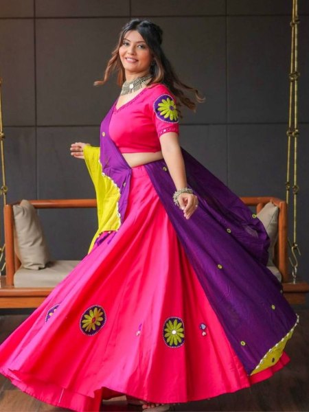 Launching Navratri Special Pure Cotton Lehenga Choli   Lehenga