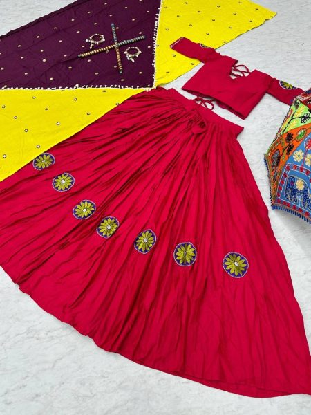 Launching Navratri Special Pure Cotton Lehenga Choli  Navratri Lehnega Choli