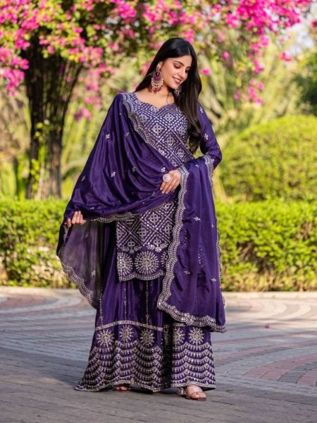 Launching New Designer Party Wear Look Top Dupatta and Fully Stiched Set 