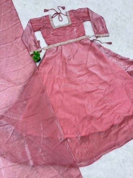 Launching New Designer Party Wear Gown Saree with Dupatta   GOWN SAREE