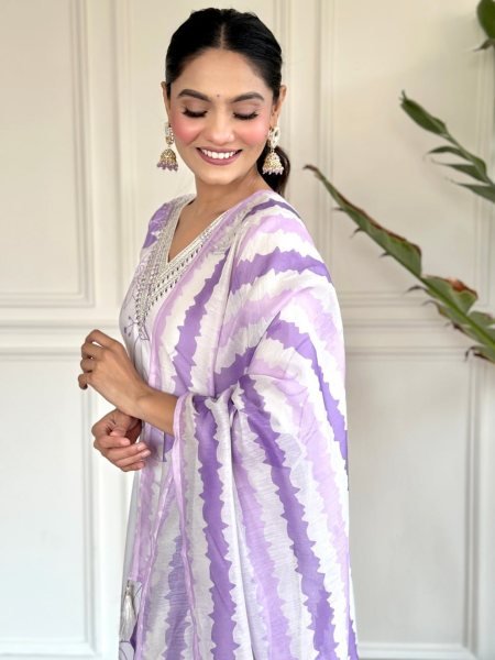 Launching New Rayon Printed Embroidered Kurti Set with Pant and Chanderi Dupatta 3 Piece Kurti Set