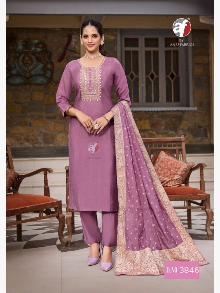 Launching New Roman Silk 3pc Set  3 Piece Kurti Set