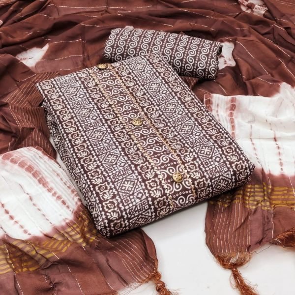 Launching New Slub Cotton Printed Dress Material Cotton Dress Material