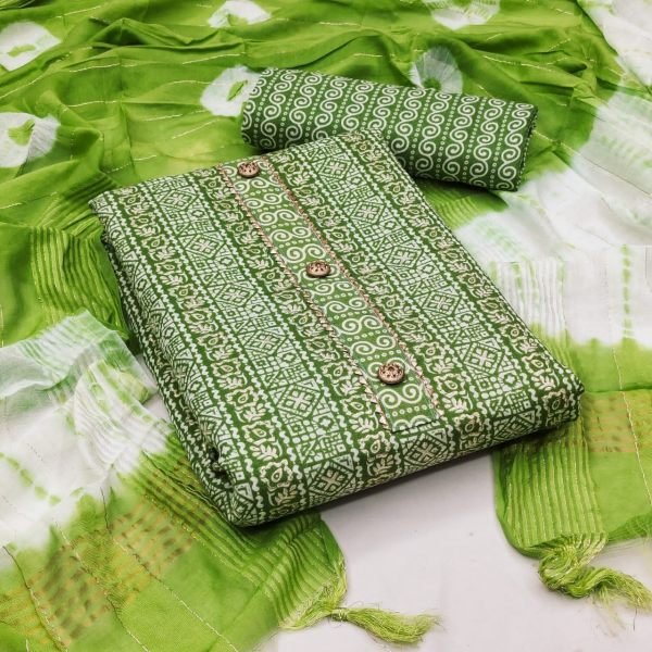 Launching New Slub Cotton Printed Dress Material Cotton Dress Material