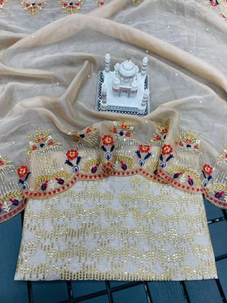 Launching new superhit trending embroidered saree Bollywood Fancy Sarees Wholesale