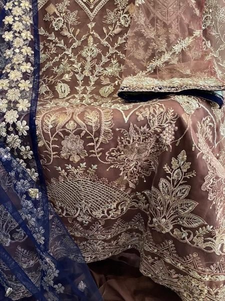 launching Pakistani Heavy Net With Embroidery Sequence Work Suit Collection  Pakistani Suits Wholesale