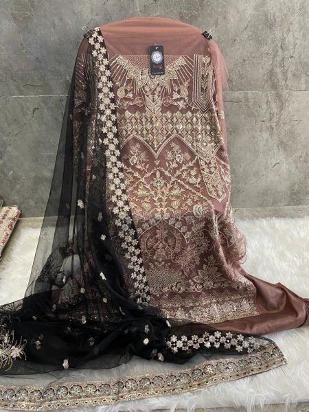 launching Pakistani Heavy Net With Embroidery Sequence Work Suit Collection  Pakistani Suits Wholesale