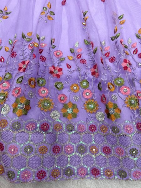 Stylish Net Lehenga Set Heavy Sequence Work for Celebrations Designer Lehenga Choli