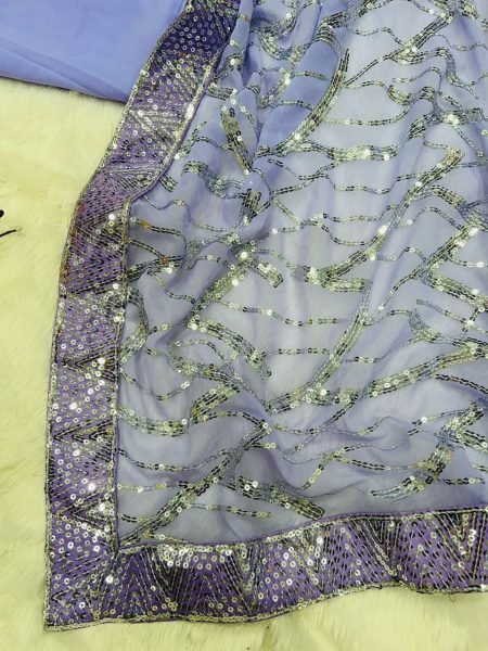 Lavender Heavy Georgette Saree  Georgette Sarees Wholesale