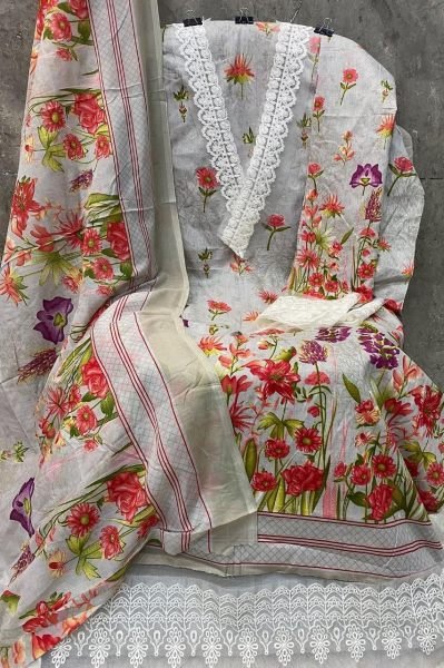 Lawn Cotton Heavy Designer Pakistani Salwar Suit At Low Price Buy From Royal Export Pakistani Suits Wholesale