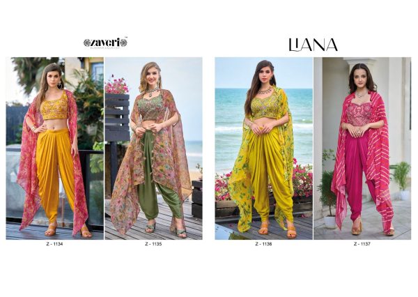 Liana new collection  Dhoti Suit Collection  Wedding Bridal Dress Wholesale