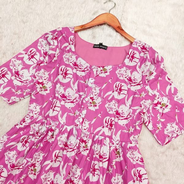 Light   Lovely Pink Cotton Kurtis for Summer 2025 Cotton Kurtis Wholesale