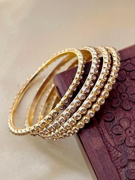  Lightweight 4 Piece Gold Bangles for Women Perfect for Daily Use Fashion Accessories Wholesale
