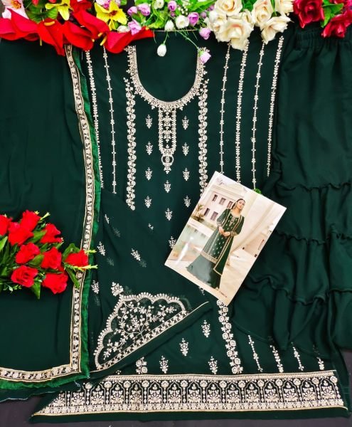  LT Nitya - 73003 Georgette WIth Sequnse Work Plazzo Suit Designer Plazzo Salwar Suits Wholesale