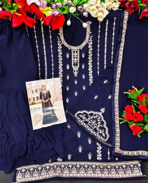  LT Nitya - 73003 Georgette WIth Sequnse Work Plazzo Suit Designer Plazzo Salwar Suits Wholesale