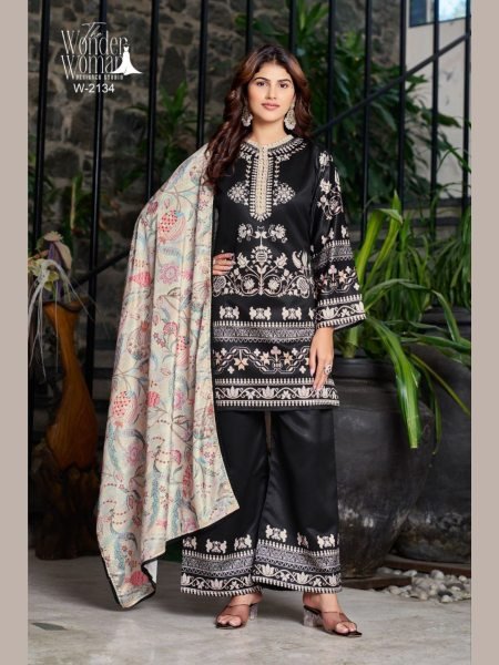 Luxe Imported Satin Kurta Bottom Set with Chinnon Lace Dupatta for Exporters and Resellers  Wholesale Printed Salwar Kameez 