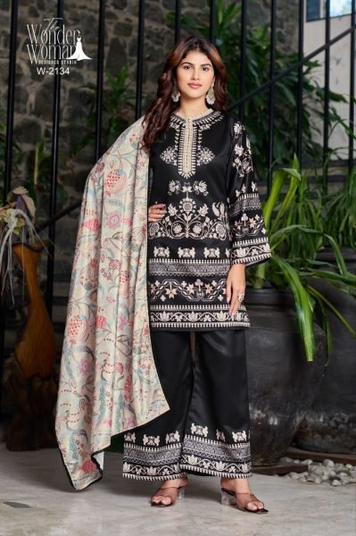 Luxe Imported Satin Kurta Bottom Set with Chinnon Lace Dupatta for Exporters and Resellers  Wholesale Printed Salwar Kameez 