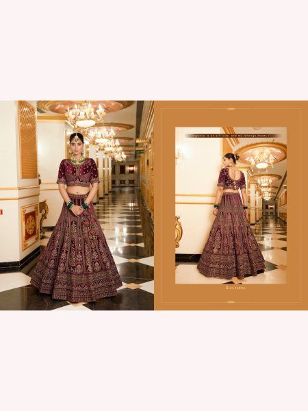 Luxurious Bridal Special Lycra Velvet Lehenga Choli With Double Dupatta  Bridal Lehenga Choli