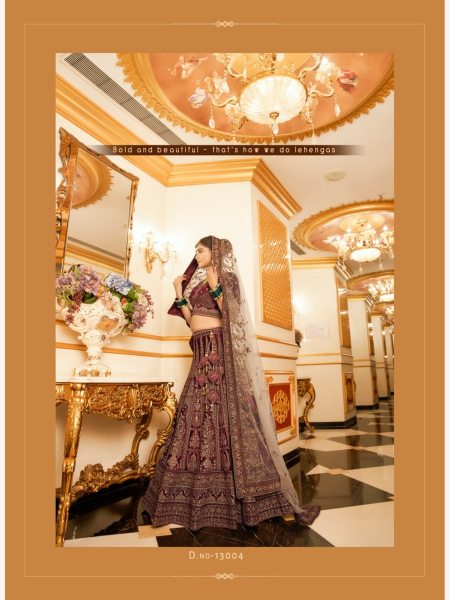 Luxurious Bridal Special Lycra Velvet Lehenga Choli With Double Dupatta  Bridal Lehenga Choli