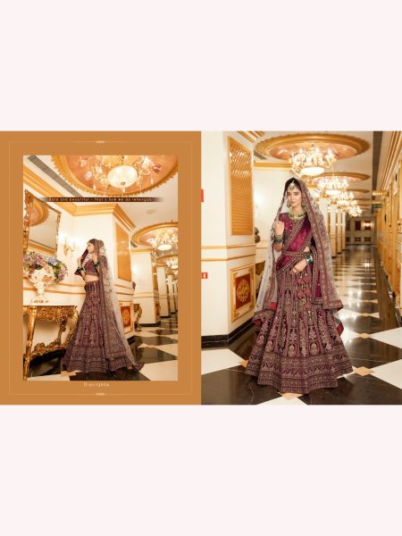 Luxurious Bridal Special Lycra Velvet Lehenga Choli With Double Dupatta  Bridal Lehenga Choli