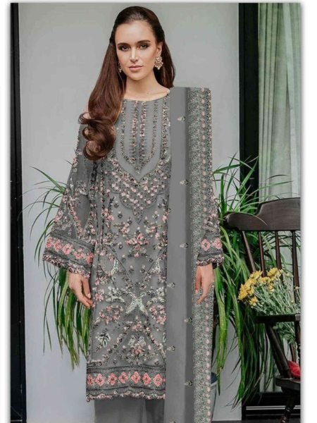 Luxury Maaria A Partywear Outfit Embroidered Pakistani Suit Catalog Pakistani Suits Wholesale