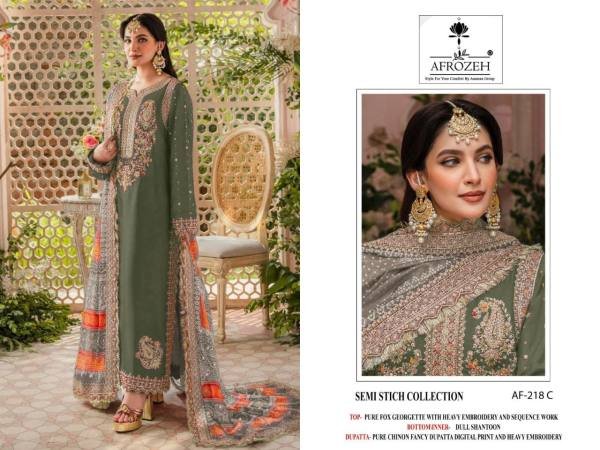 Luxury Pure Georgette Embroidered Pakistani Suits at Wholesale Price Embroidery Suits Wholesale