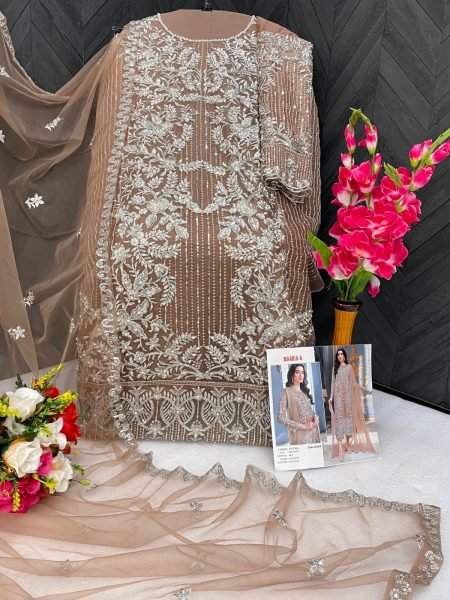MAARIA- 1032 Heavy Orgenza With Multi Thread & Jari With Sequence Embroidery Pakisatani Salwar Suit Pakistani Suits Wholesale