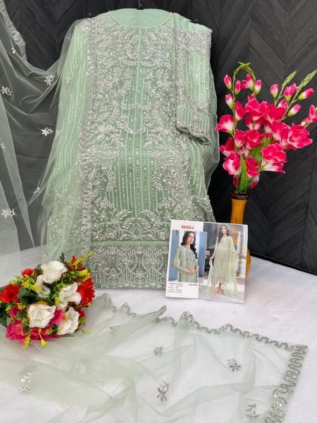 MAARIA- 1032 Heavy Orgenza With Multi Thread & Jari With Sequence Embroidery Pakisatani Salwar Suit Pakistani Suits Wholesale