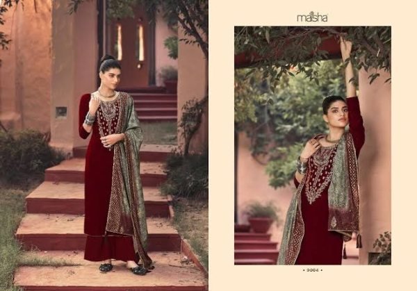 Maisha Embrodery Designer Plazzo Suit  Designer Plazzo Salwar Suits Wholesale