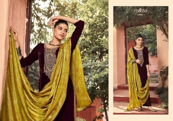 Maisha Embrodery Designer Plazzo Suit  Designer Plazzo Salwar Suits Wholesale