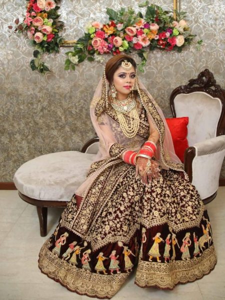 Maroon Color Embroidery Work Bridal Special Lehenga Choli  Lehenga