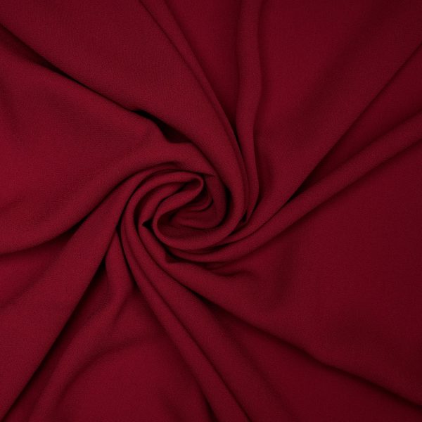 Maroon Fox Georgette Plain Material By Royal Export Plain fabric