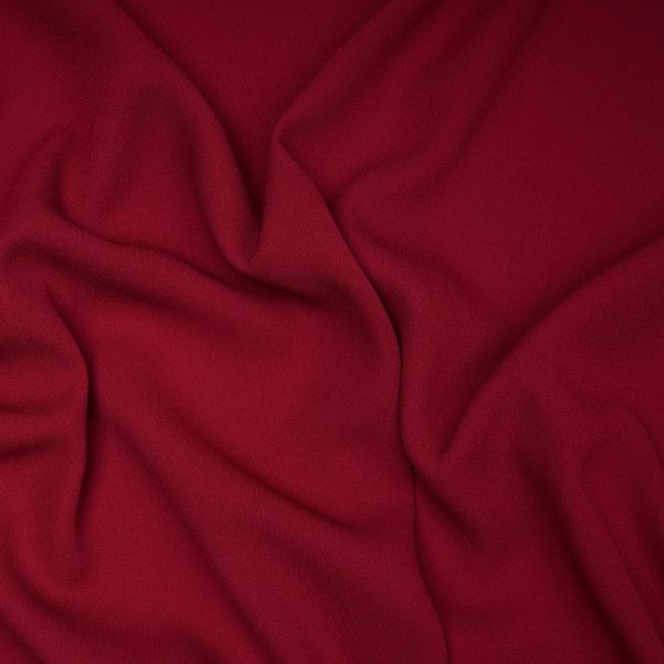 Maroon Fox Georgette Plain Material By Royal Export Plain fabric