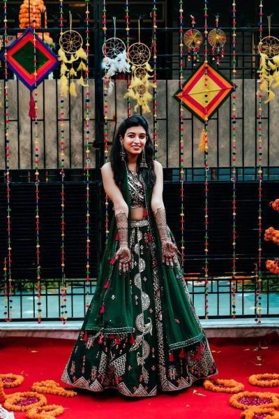  Marriage Special Green Colour Wedding Lehenga Choli Designer Lehenga Choli