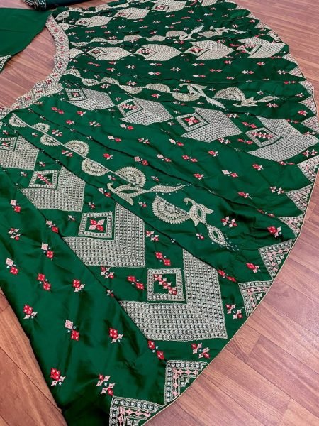  Marriage Special Green Colour Wedding Lehenga Choli Designer Lehenga Choli