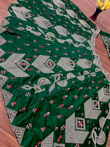  Marriage Special Green Colour Wedding Lehenga Choli Designer Lehenga Choli
