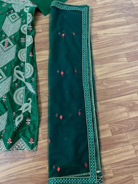  Marriage Special Green Colour Wedding Lehenga Choli Designer Lehenga Choli