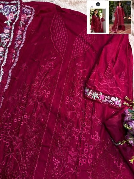 Mehboob Pure Cotton Heavy Self Embroidered Pakistani Salwar Suit Pakistani Suits Wholesale