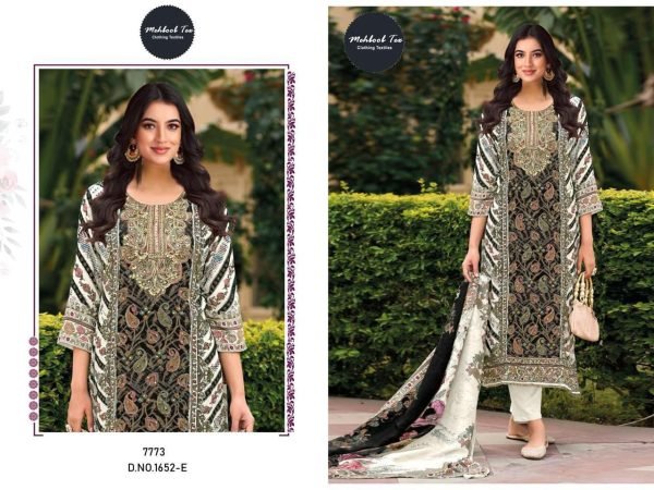 Design No 1652 E Digital Printed Pakistani Suit at Best Wholesale Rate Wholesale Printed Salwar Kameez 