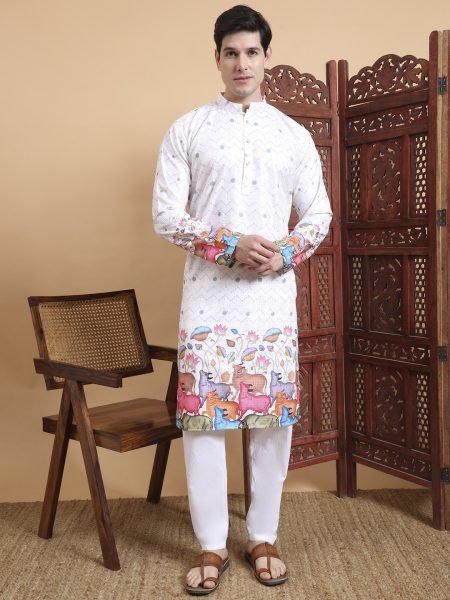 Men Embellished Festive Cotton Straight Kurta Ideal for Weddings  Kurta Pajama Wholesale
