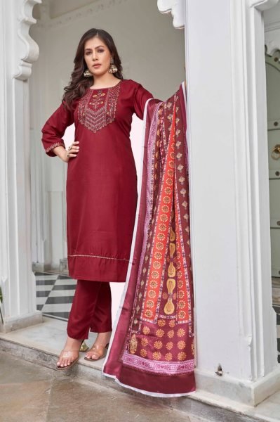  Modern Magic Cotton Kurti Set with a Stunning Organza Dupatta Cotton Kurtis Wholesale